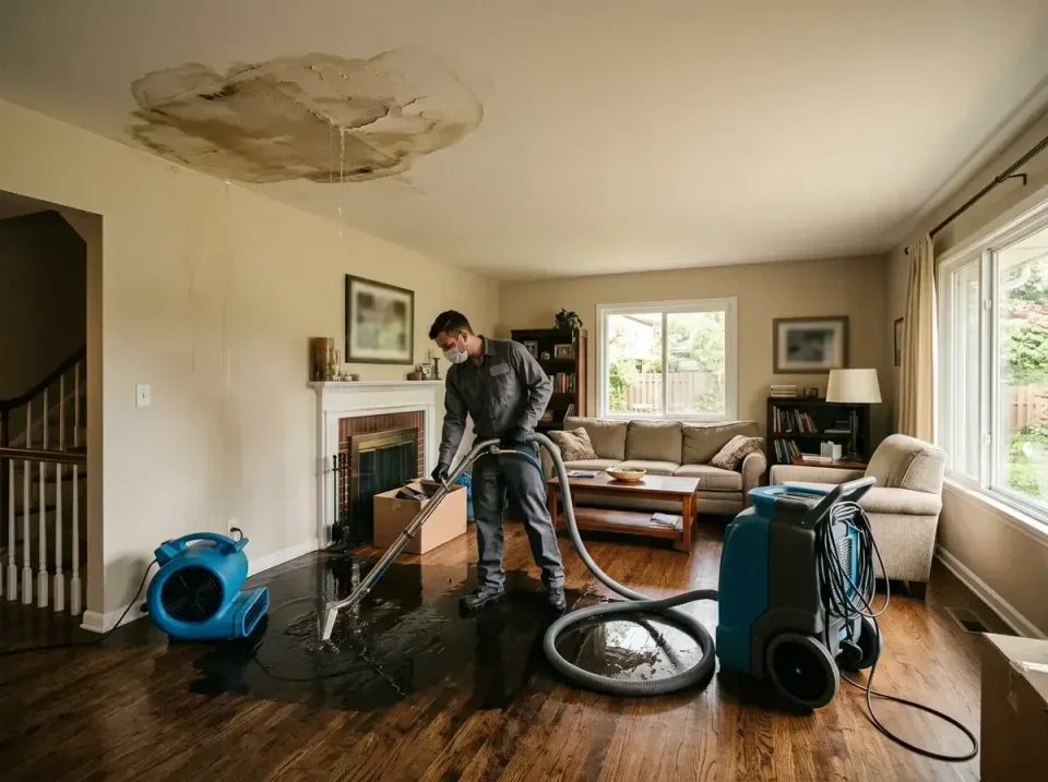 attic-pipe-burst-ceiling-drip-008 — frequently asked questions, Water Damage Restoration & Carpet Care in Pagedale, MO
